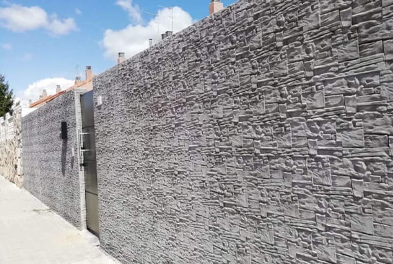 Hormigon impreso vertical